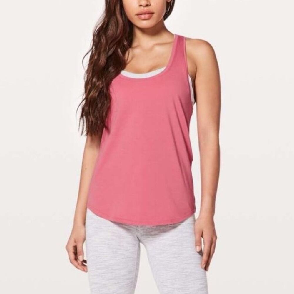 Lululemon Pink Love Tank II Top Sz 8